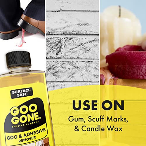 Goo Gone Original Liquid Adhesive Remover 8 Oz with Sticker Lifter - Surface Safe