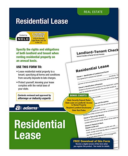 Residential Lease Agreement Kit with Forms & Instructions – Adams
