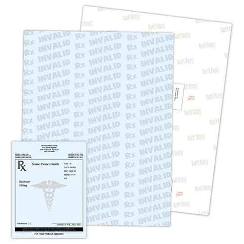 Blue Security Prescription Paper - 250 Sheets