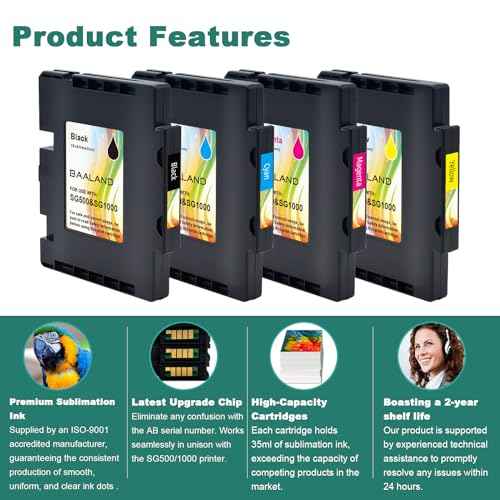 Compatible Sawgrass SG500 Sublimation Ink Black 2-Pack for Sawgrass SG500 SG1000 Sublimation Printer - High Capacity, Upgraded Chip, No AB Serial Number