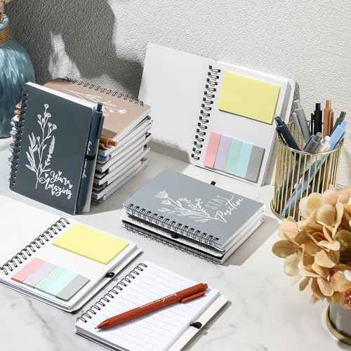 Tenceur 40 Set Employee Appreciation Gifts Bulk Inspirational Notebook Nurse Practitioner Week Motivational Pen Gifts for Coworker Nurse Rad Tech IEW Christmas (Classic Color)
