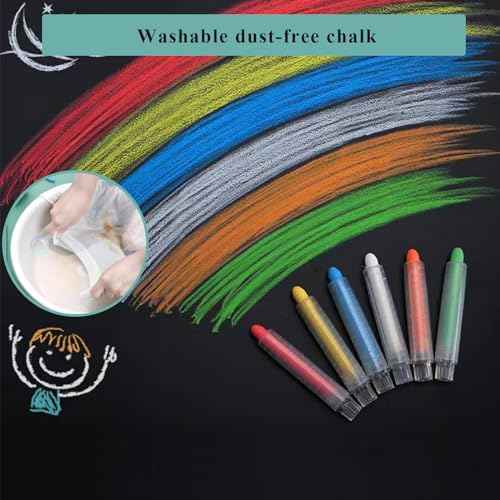 Chalk Board Contact Paper with Adhesive, 24" x 36" Magnetic Chalkboards for Wall, Wallpaper Sheets for Office for School and Kids, Includes Liquid Chalks Markers and Dishcloth and Magnet