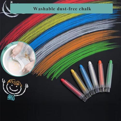 Chalk Board Contact Paper with Adhesive, 40" x 30" Magnetic Chalkboards for Wall, Wallpaper Sheets for Office for School and Kids, Includes Liquid Chalks Markers and Dishcloth and Magnet