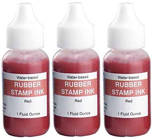 Uimprint Extra Large 8'' x 12'' Industrial Rubber Stamp Ink Pad in Metal Case, Red Stamp Pad