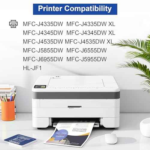 LC406XL LC406 High Yield Ink Cartridges Replacement for Brother LC406 XL 406XL Ink Cartridges for MFC-J4335DW MFC-J4345DW MFC-J4535DW MFC-J5855DW MFC-J6555DW MFC-J6955DW MFC-J5955DW Printer, 4 Pack