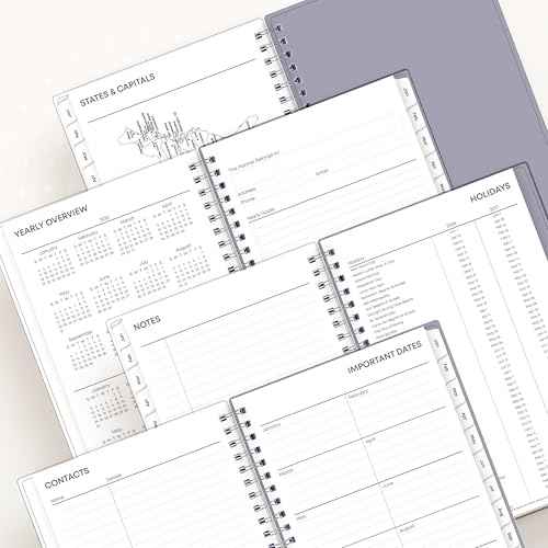 Blue Sky 2026 Weekly and Monthly Planner Calendar, January 2026 - December 2026, 5" x 8", Clear Pocket Cover, Laminated Tabs, Durable Twin Wire Binding, Laila