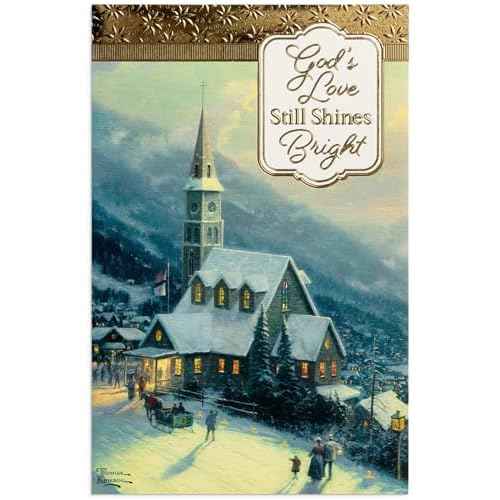 DaySpring - Thomas Kinkade - God¡¯s Love Still Shines Bright - 50 Bulk Christmas Boxed Cards, NRSV (J7189)