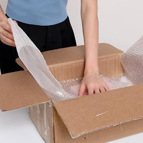 Wanguagua Bubble Packing Wrap - 12 Inch x 36 Ft. Rolls, 2-Pack for Moving & Shipping