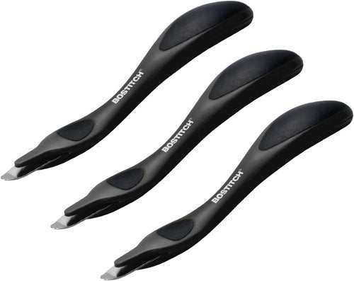 Bostitch Office Easy Staple Remover - Magnetic Tip for Effortless Removal | 3-Pack (40000M-BLK-3PK)