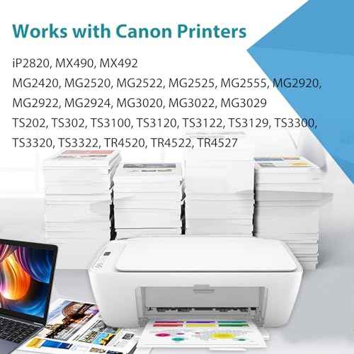 Relcolor Compatible Ink Cartridge Replacement for Canon 245XL (Black 2 Pack) 245 PG245 Work for MX490 MG2522 MX492 TR4520 TR4500 MG2520 TS3300 TS3322 MG2525 TR4522 TS3100 TS3122 TS3320 MG2500 TS3100