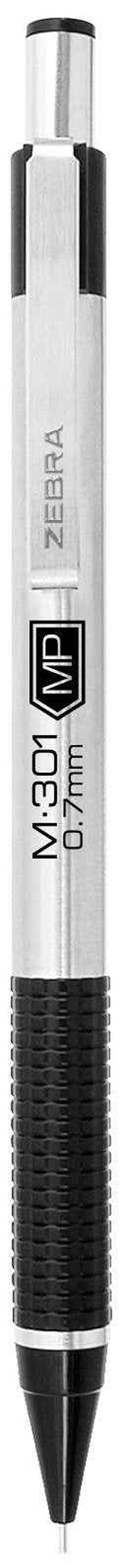 Zebra Pen M-301 Mechanical Pencil, Stainless Steel Barrel, Medium Point, 0.7mm, Black Grip, 24-Pack