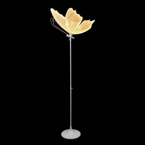DUTTIETY 2PCS Wedding Butterfly Floor Lamp Romantic LED Butterfly Wings Decor Creative Hanging Light Floor Props with 57.5-70.1inch Adjustable Height for Wedding Party