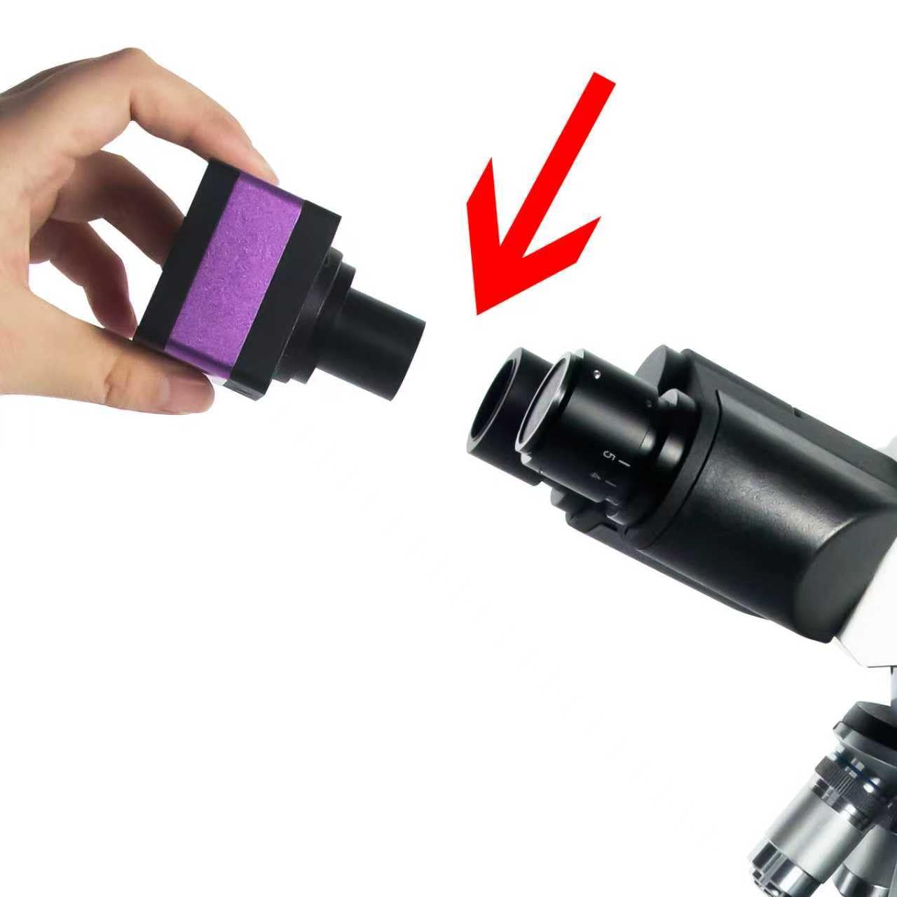 Chaovveion 4K HD Microscope Camera with Real-Time Imaging – 4608 x 3456 Resolution, 16MP USB Digital Camera for Still Photos and Live Video Capture
