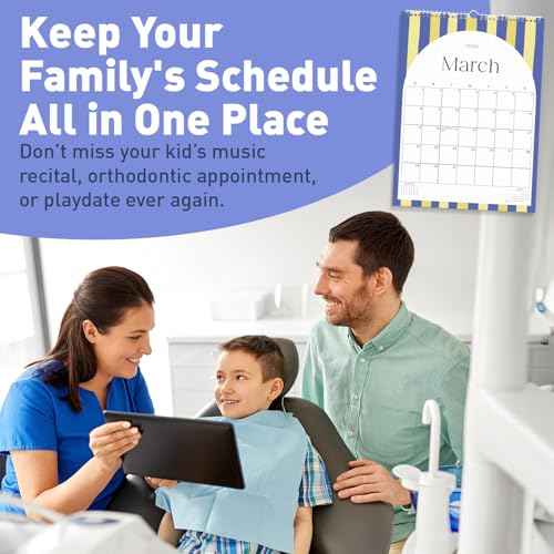 S&O Palm Beach Arc Wall Calendar from July 2025-Dec 2026 - Tear-Off Monthly Calendar - 18 Month Academic Wall Planner - Hanging Organizer to Track Anniversaries & Appointments - 14.2"x10.5¡±in