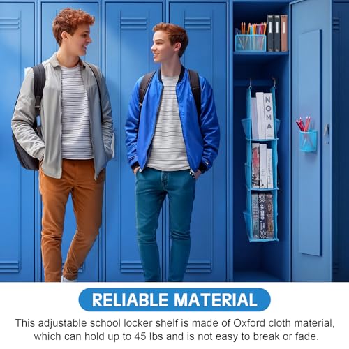 Harloon 14 Pcs Locker Accessories for School Organizer, Blue