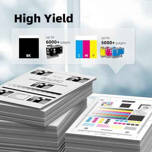 LC406XL Ink Cartridges High Yield Compatible for Brother LC406XL LC406 use with MFC-J4335DW MFC-J4535DW MFC-J5855DW MFC-J6555DW MFC-J6955DW Printer (Black, Cyan, Magenta, Yellow, 4 Pack)