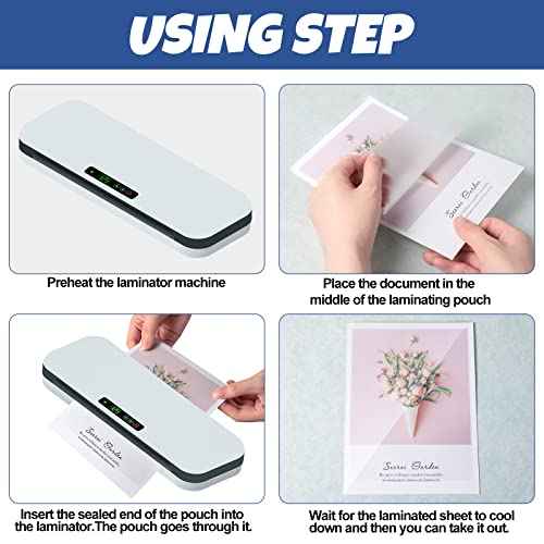 Cindeer 400 Pack 5.8 x 7.4 Inch Thermal Laminating Pouches Back to School 3 Mil Clear Laminating Sheets Plastic Paper Hot Glossy Laminator Pouches School Office Supplies for Letter Photo Card ID Badge