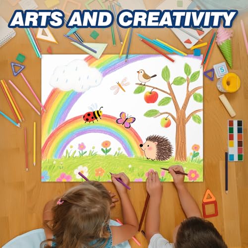 Chell Large Size 22" x 28" White Poster Board Heavyweight, for School Craft Project, 85 lb. Cover Weight, 25 Count