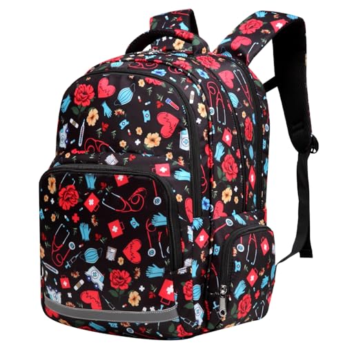 Gatycallaty Nurse Backpack for Women Girls Laptop Work Bag College Nursing Assitant Cna Cma Home Health Hospital Commuter Essentials Gift (nurse)