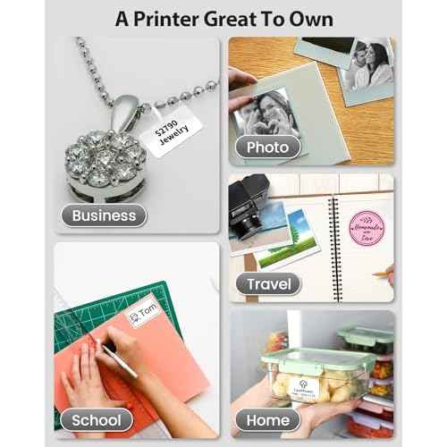 Phomemo Label Maker,M220 Label Printer,3 Inch Bluetooth Thermal Label Maker Machine with 6000+ Icons,700+ Templates,400+ Fonts,for Kids School Items,Small Business,Large Sticker