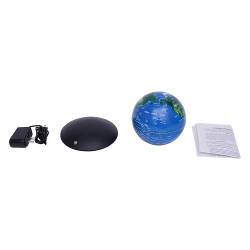 Gdrasuya10 Magnetic Levitation Globe Anti Gravity Rotating Floating Globe World Map LED Light Geographic Globes 6 Inches Educational Gift with Touch Switch Long Power Cord Low Energy Consumption
