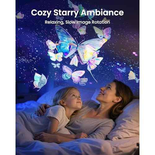 POCOCO Galaxy Star Projector with 2M-Pixel Lens & 5K Discs | Home Planetarium Projector for Relaxation, Study, and Sleep Aid | Includes 2 Films | Ideal Gift