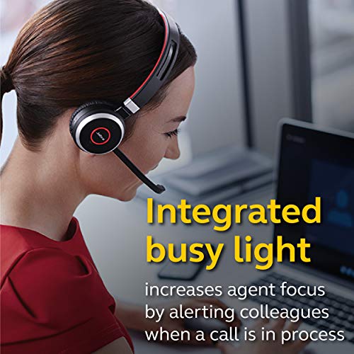 Jabra Evolve 65 MS Wireless Headset, Stereo ? Includes Link 370 USB Adapter ? Bluetooth Headset with Industry-Leading Wireless Performance, Advanced Noise-Cancelling Microphone, All Day Battery