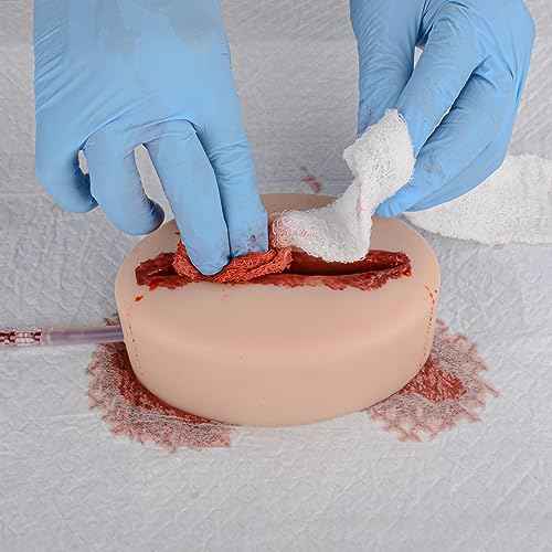 Laceration Wound Packing Trainer Kit, Stop The Bleed Training Kit, Bleed Control Kit for Medical Classes - Carrying Bag