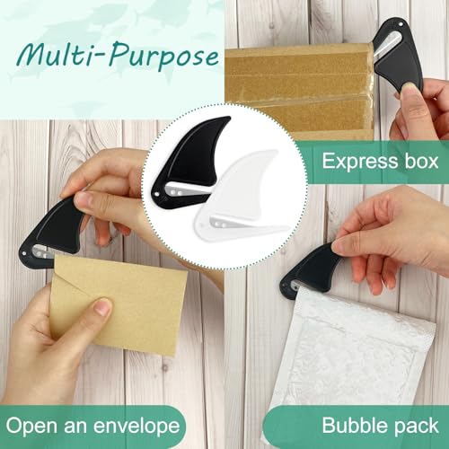 Envelope Opener 3-Pack - Safe Letter & Parcel Cutter with Sharp Blade