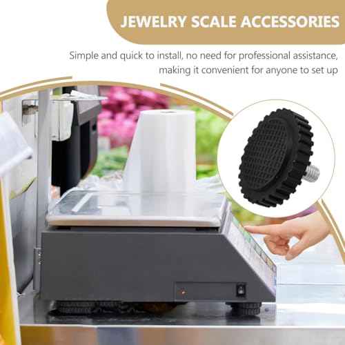 BESTOYARD 4PCS Universal Scale Feet Replacement, Anti-Slip Rubber and Iron Legs for Digital Kitchen, Electronic, Jewelry, Food Scales