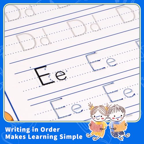 Kids Reusable Handwriting Practice Book with Magic Disappearing Ink - Ages 3-8
