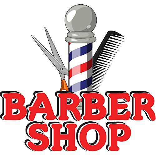 Barber Shop 36" Concession Decal Sign cart Trailer Stand Sticker Equipment