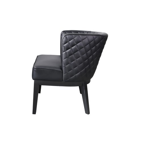 Boss Office Products Black Boss Office Ava Quilted Guest, Accent Or Dining Chair, "29"d x 25.5"w x 28"h" (B529QBK-BK)