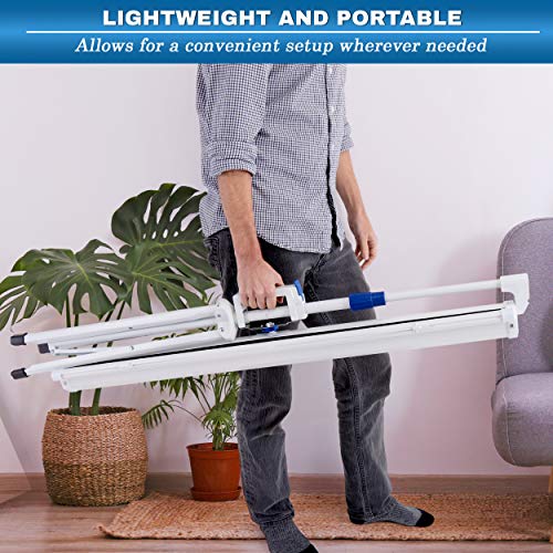Pyle 40-Inch Portable Tripod Projector Screen Stand for Indoor & Outdoor Use