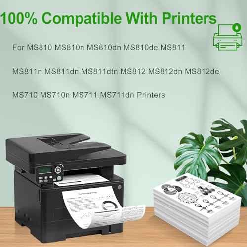 521H 52D1H00 Toner Cartridge Replacement for Lexmark for MS710 MS710n MS711 MS711dn MS810 MS810n MS810dn MS810de MS811 MS811n MS811dn MS811dtn MS812 MS812dn MS812de Printers(1-Pack Black)