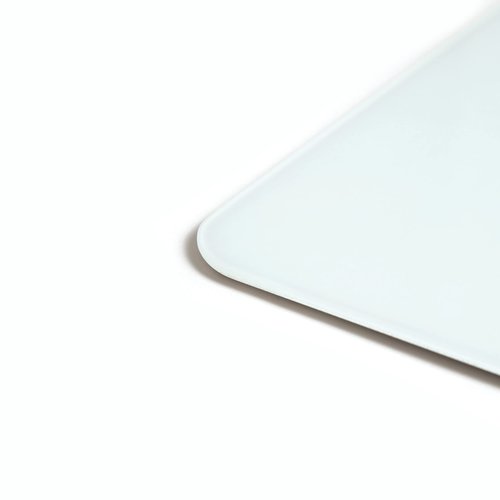 U Brands Magnetic Cubicle/Wall Glass Dry-Erase Board, 16" x 20" Inches, White Frosted Surface, Frameless