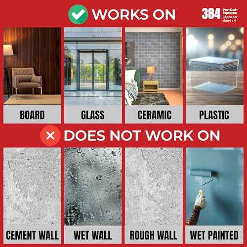 GH1200 384 Pcs Sticky Tack - Poster Putty for Walls no Damage with Strong Adhesive to Hang Pictures, Posters & Decorations Reusable & Removable