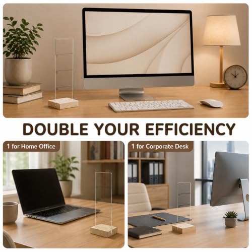 Transparent Acrylic Memo Board for Office Desk - MIOOKISS