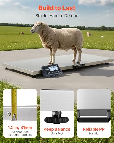 VEVOR 660LBS Digital Shipping Scale, High Accuracy Postal Luggage Weighing