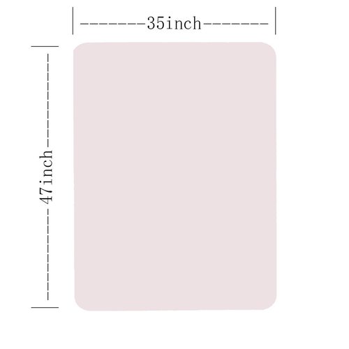 Thickest Chair Mat for Hardwood Floor - 1/8" Thick 47" X 35" Crystal Clear Chair Mat for Hard Floor, Can't be Used on Carpet Floor