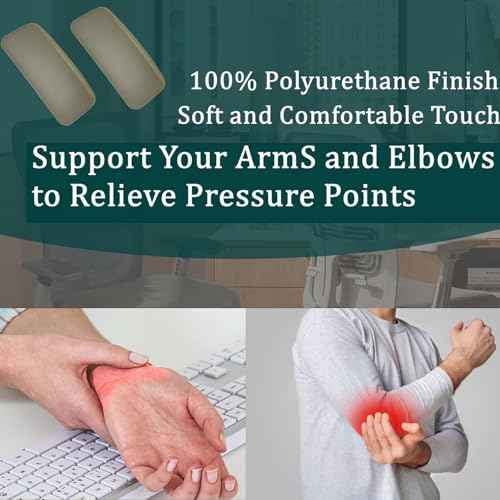 Chair Armrest Replacement, Arm Pad Caps Replacement for Haworth Zody Office Chair 1 Pair (Grey)