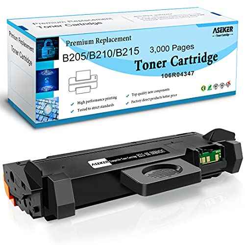 B205 B210 B215 Black Toner Cartridge High Yield 3000 Pages Compatible for Xerox B205 B210 B215 B210DNI B205DNI B205MFP B215DNI B215MFP Printers 106R04346 106R04347 (Pack x1)