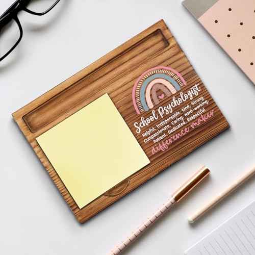 School Psychologist Sticky Note Holder, School Psychologist Office Decor, School Psychologist Gifts, School Psychologist Thank You Appreciation Gifts for Women Self-Stick Note Pad Holders WPP9