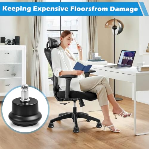 Dirvcp Caster Stoppers 5-Pack – Fixed Chair Casters for All Floors
