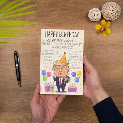 Funny Birthday Card for Men, Women ? Hilarious Gag Gift for Dad, Mom, Husband, Wife ? Unique Birthday Gift Idea for Him or Her