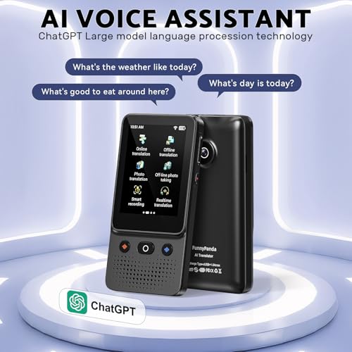 FUNNYPANDA Portable Language Translator Device 138 Languages Wi-Fi Offline Photo