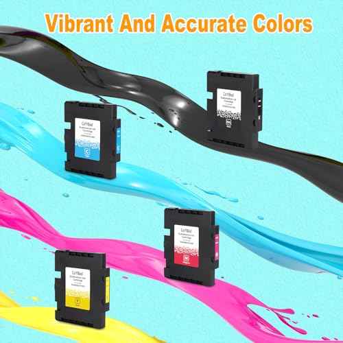Sublimation Ink Cartridge Latest Upgraded Chip Compatible for SG500 SG1000 Sawgrass Virtuoso SG500 SG1000 Printers£¨Black, Cyan, Magenta, Yellow£©