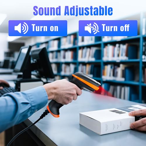 Tera 2D Wired Barcode Scanner D5100Y Ergonomic Handheld USB