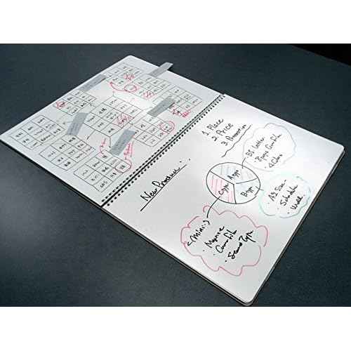 nu board A3 Size (16.7 x 12.2 inch) USA Edition NGA302FN08 Whiteboard Notebook - Dry Erase Notebook