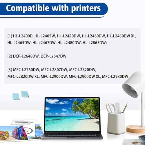 TN830XL Toner TN-830 Toner HL-L2460DW DCP-L2640DW MFC-L2820DW MFC-L2900DW HL-L2405W MFC-L2807DW MFC-L2760DW HL-L2400D Printers TN830/XL/V Toner (2 Black)